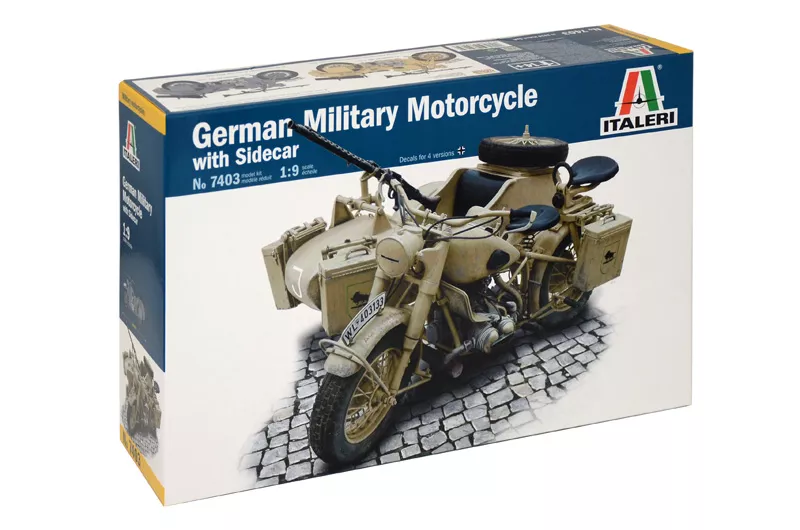Italeri - German Milit.Motorcycle with Sidecar